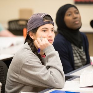 Students in a classroom