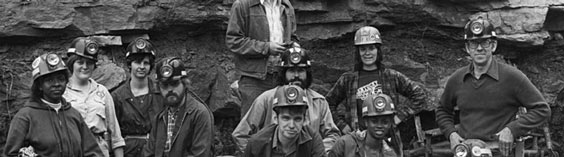 Group of coal miners