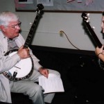 Rebekah Weiler and gentleman playing Appalachian string instruments