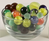 Assorted Marbles, made by Marble King in West Virginia