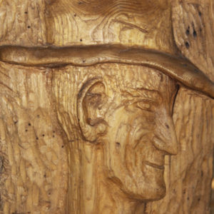 Mountain Trader wooden carving