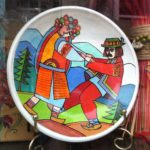 Souvenir plate from the Carpathian Mountains of Ukraine