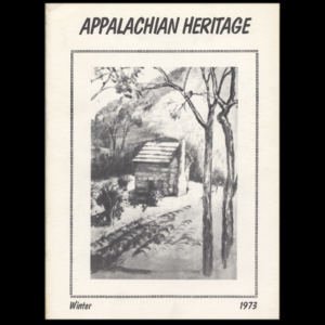 Covor of winter 1973 issue of Appalachian Heritage Magazine