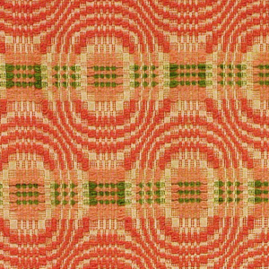 Overshot Coverlet woven by Clara Wyatt ca. 1930