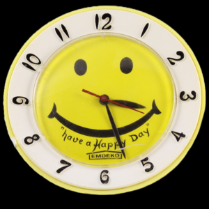 Smile face clock made in 1970s