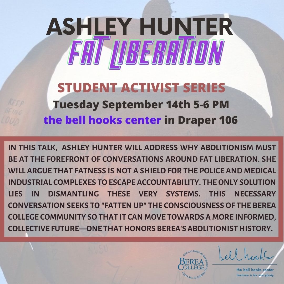 Ashley Hunter Evening with an Activist Poster