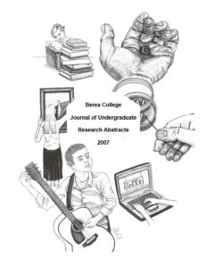 2007 Berea Abstract Journal Cover