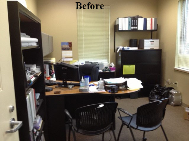 Central plant office before