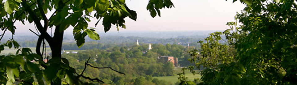View of Berea Campus from Welch Mountain