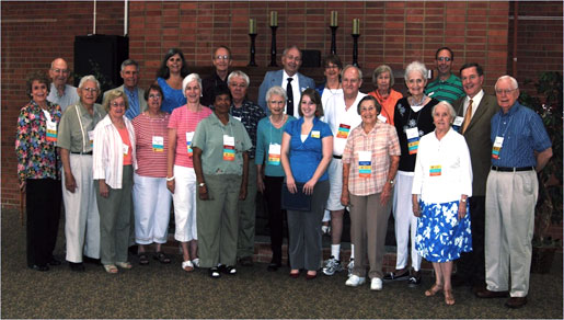 Group picture of older people at wood penniman