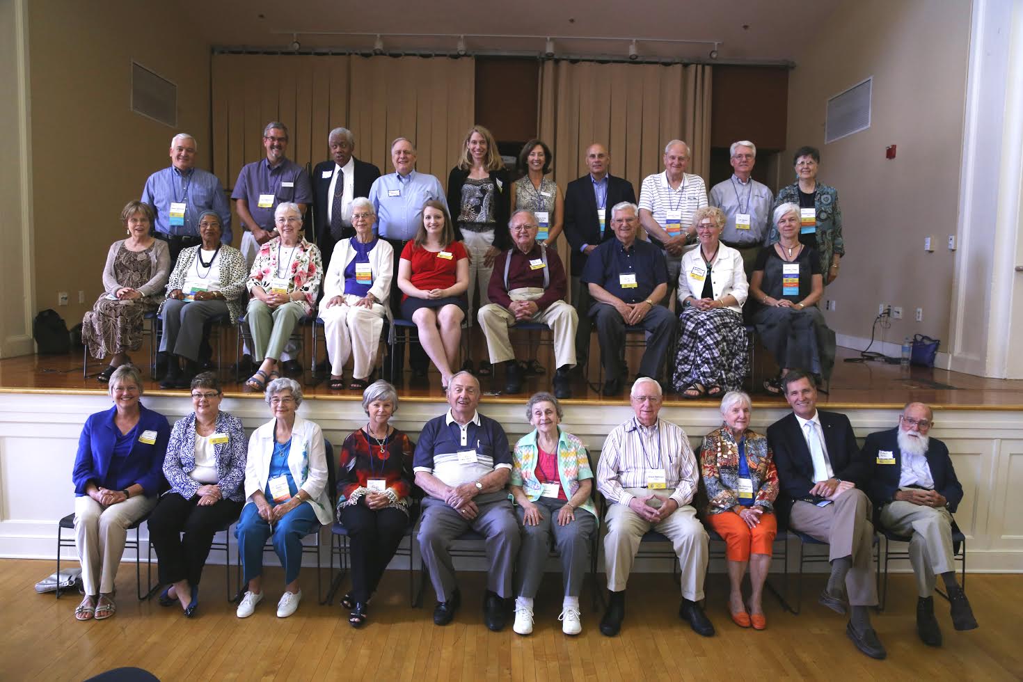 Group picture of older people at wood penniman