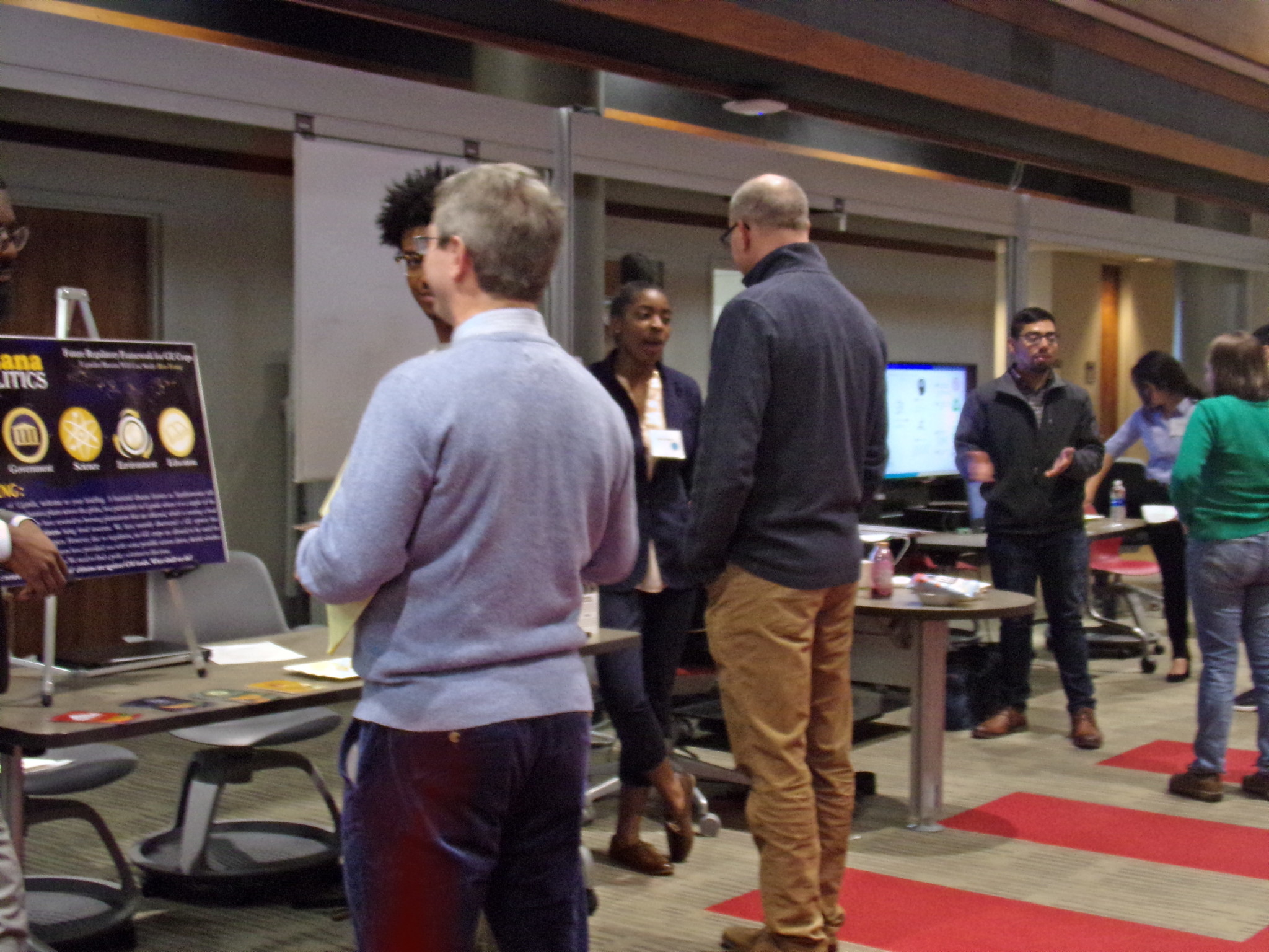 Photos of Spring 2018 GSTR 410 Expo participants