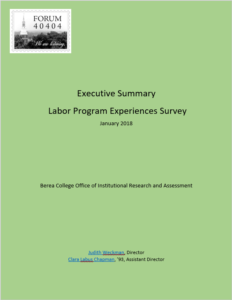Cover - Labor Program Experiences