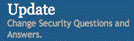 Screen shot of update button in password management