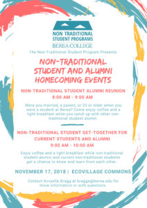 Non-Traditional Student and Alumni Homecoming Events