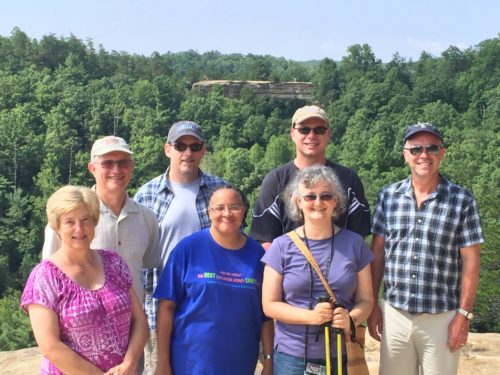 Group photo of AVP Staff at Natural Bridge State Park