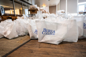 Berea College welcome bags for first-year students on move-in day