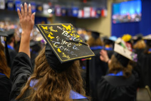 Mortar board that says The best is yet to come