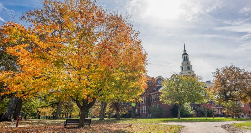 Fall colors on Berea College campus.