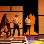 Picture of students acting in Musketeer