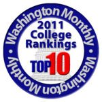 Washington Monthly top 10 2011 College Rankings