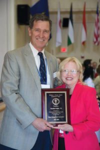 President Dr. Lyle Roelofs and Carolyn Castle