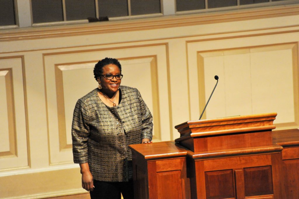 Naomi Tutu Speaking at a Berea College Convocation in 2014