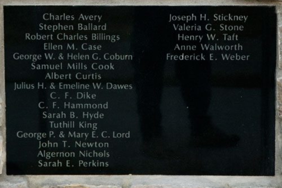 Legacy Wall names 2012
