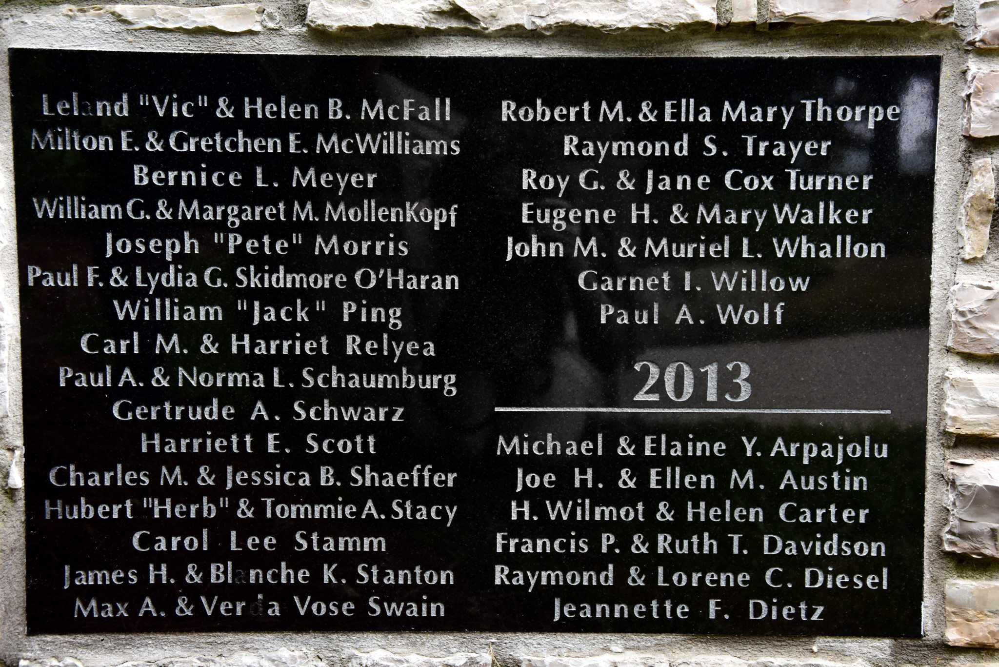 Legacy Wall names 2012 (2)