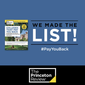 We Made the List! - Colleges that Pay You Back 2018