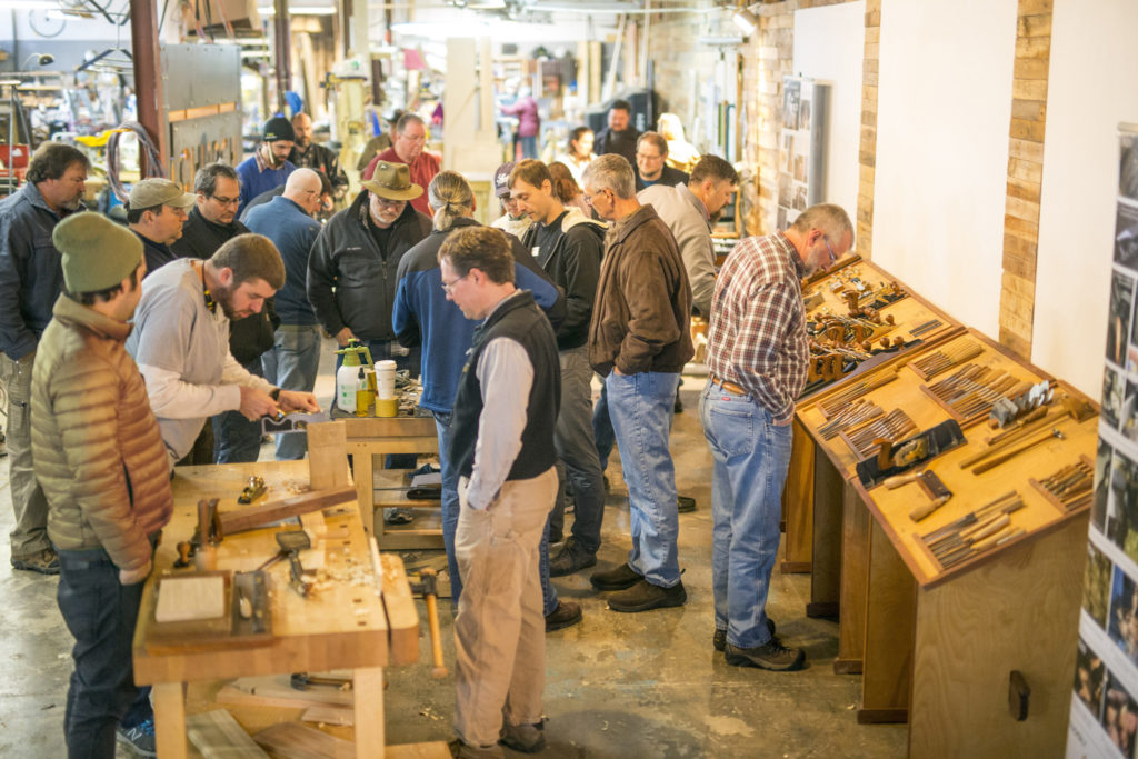 Attendees at a previous Hand Tool event