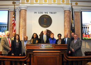 Group of Berea guests and Kentucky House Representatives