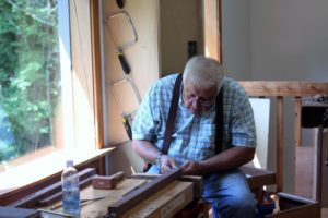 Student cleaning mortise